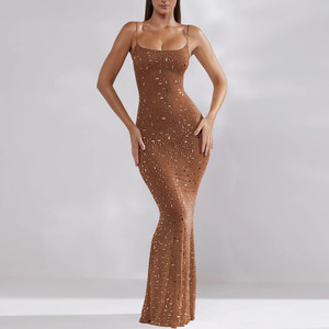 Robe longue à bretelles brillantes, tendance explosive transfrontalière pour femmes - Product Image 3