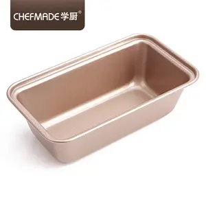 Dikdörtgen altın yapışmaz karbon çelik mini loaf pan bakeware