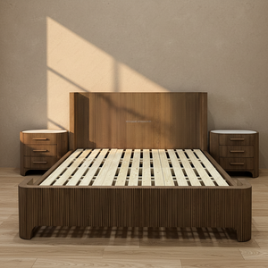 FERLY Elegante Letto King Size in Legno con Comodini Set Completo di Mobili di Lusso per Camera da Letto - Product Image 2