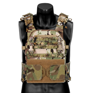 Jsh Nhà Máy 1000D Polyester Chiến Thuật Trọng Lượng Vest Ngoài Trời Tấm Bảo Vệ Tàu Sân Bay Laser Cắt Nhanh Chóng Phát Hành Cá Nhân Quốc Phòng - Product Image 3