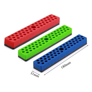 Organizador Magnético para Brocas de Acero de Alta Velocidad, Soporte para Brocas de Vástago Recto, <span class=keywords><strong>Base</strong></span> de Almacenamiento de Herramientas de 180 mm, 4 Piezas - Product Image 3