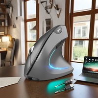 Mouse Optik Nirkabel Mini Mode Ganda dengan Lampu LED dan Fungsi Senyap, USB & Pengisian Daya Bluetooth untuk Komputer, Kantor, dan Gaming