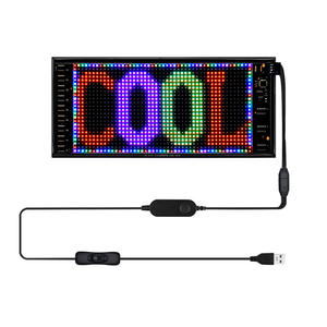 Hágalo usted mismo Flexible Rgb Led Display Bright Car Sign Board para parabrisas Diy <span class=keywords><strong>El</strong></span> producto - Product Image 3