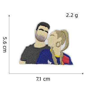 Écusson brodé de <span class=keywords><strong>football</strong></span> de dessin animé pour vêtements de supporter, accessoires de club, fête et carnaval - Product Image 3