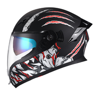 2025 TOOP Casque intégral Certification DOT Personnalisation Logo Graphique pour manger et boire Casque de moto pratique