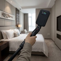 Détecteur de caméra cachée portable avec tige télescopique, détecteur de jonction non linéaire AT-802S pour l'inspection de la sécurité des chambres d'hôtel