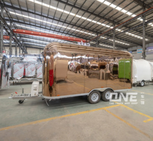 Remorque alimentaire commerciale de 16 pieds entièrement équipée, cuisine mobile <span class=keywords><strong>pour</strong></span> la vente de rue et les événements - Product Image 2