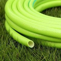 Vente d'usine - Tuyau d'arrosage de jardin flexible en PVC renforcé de fibres, taille et couleur vertes personnalisables, tuyau de lavage de voiture avec pistolet pulvérisateur