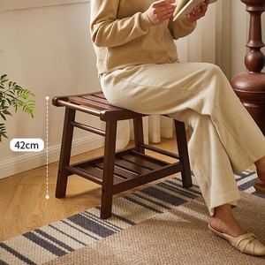Taburete de ducha de madera maciza JIAYI, asiento de baño antideslizante para personas mayores y mujeres embarazadas, uso doméstico - Product Image 4