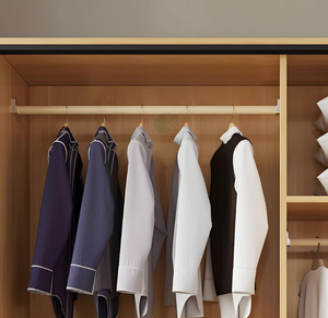 <span class=keywords><strong>Armadio</strong></span> Moderno Multifunzionale in Legno <span class=keywords><strong>con</strong></span> <span class=keywords><strong>Ante</strong></span> <span class=keywords><strong>Scorrevoli</strong></span>, Guardaroba Indipendente <span class=keywords><strong>con</strong></span> Ripiani e Asta Appendiabiti <span class=keywords><strong>per</strong></span> la Camera da Letto - Product Image 2