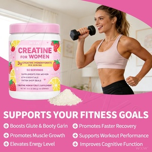 Poudre de Créatine Monohydrate Personnalisée pour Femmes, Formule Micronisée 11-en-1 à Absorption Rapide, Essentiels de Gym, Vente en Gros à Prix Abordable - Product Image 1