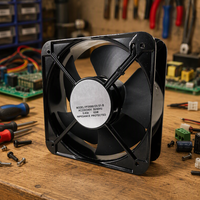 Ventilateur axial de 7 pouces DSF20060 DC 12-24V/5V à roulement à billes électrique 1-3W pour système de refroidissement de serveur, châssis PC, armoire d'éclairage LED