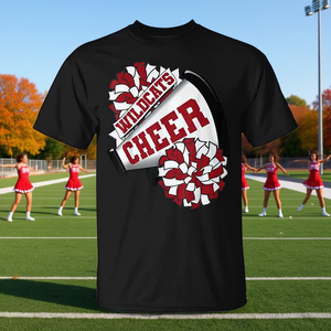 T-shirt Wildcats Cheer Back To School Spirit noir taille moyenne - Product Image 3