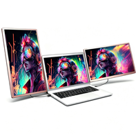 Moniteur portable IPS 15,6 pouces 1080P pour ordinateur portable, extension triple écran, protection des yeux, sans pilote requis, vente en gros usine pour OEM/ODM