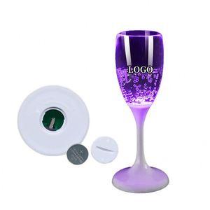 แก้วแชมเปญพลาสติกแบบกำหนดเองสุดหรู เรืองแสงในที่มืด พร้อมโลโก้ - Product Image 1