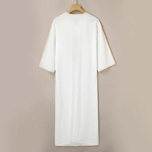 ثوب إسلامي تقليدي عالي الجودة للرجال العرب بمقاسات كبيرة مع طباعة رقمية مريحة وقابلة للتنفس - Product Image 5