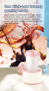 หูฟังไร้สาย <span class=keywords><strong>SIBYL</strong></span> BSCI รุ่น Coffee Cup สำหรับเด็ก พร้อมเคสชาร์จน่ารัก รูปทรงแก้วกาแฟ รุ่นส่วนตัว V5.3 - Product Image 6