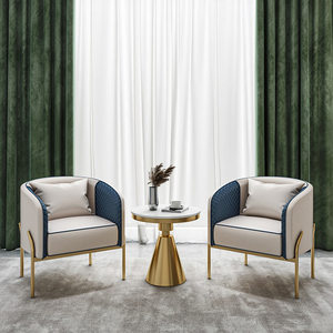 Bàn Đá Cẩm Thạch Tròn Màu Vàng Sáng Bóng Bán Chạy 2022 Bàn Bên Cạnh Bàn Cà Phê Bằng Thép Không Gỉ - Product Image 2