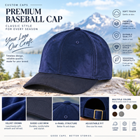 Casquette de baseball en velours petite série avec visière en faux daim pour les labels indépendants et les acheteurs de boutiques