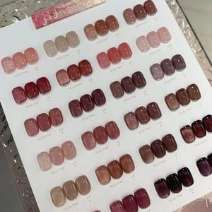 2025 nouvelle glace Transparent mode blanc Litchi lait pêche 24 couleurs Transparent ongles huile Gel ensemble pour automne et hiver salon de manucure - Product Image 2