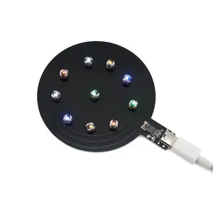 5V~78mm Wireless Charging Module One to many wireless power supply Garage Kits with colorful LED induction decorative lights