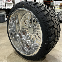 Jantes en alliage d'aluminium forgé poli SW Deep Dish SNOW 6061-T6 de 20 à 30 pouces compatibles F250/Sierra 1500/RAM 2500/Silverado 6x139.7/8x180