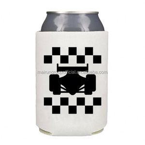 Soft Neoprene Insulated Waterproof <b>Drink</b> Holder Sublimation Custom Logo Beverage Can <b>Cooler</b> with Zipper Closure Portable - Product Image 2
