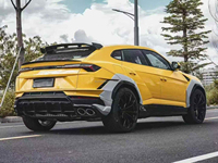Kit carrosserie en fibre de carbone Performance pour Lamborghini URUS S, style 1016, comprenant lèvre avant, jupes latérales, diffuseur et capot large