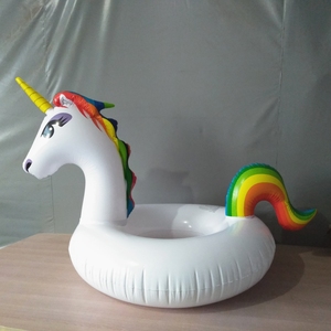 Dày Bơi Bè Cao Cấp Tùy Chỉnh Unicorn Thân Thiện Với Môi PVC Hồ Bơi Bơm Hơi Float Bền Nước <span class=keywords><strong>Floater</strong></span> 175X175X125Cm CE - Product Image 5