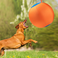 Ballon gonflable de dressage en gros, avec housse en polyester durable, pour l'entraînement et le jeu du bétail (chevaux, moutons, bovins), jouet de ferme