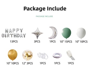 Paquete <span class=keywords><strong>de</strong></span> Decoraciones <span class=keywords><strong>de</strong></span> Alta Gama para Fiestas <span class=keywords><strong>de</strong></span> Cumpleaños <span class=keywords><strong>de</strong></span> Niñas y Niños, Decoración <span class=keywords><strong>de</strong></span> Paredes para el <span class=keywords><strong>Fondo</strong></span> <span class=keywords><strong>de</strong></span> la Escena - Product Image 2
