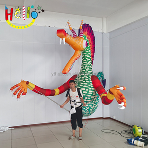 Venta caliente al aire libre calle desfile rendimiento inflable movimiento dibujos animados humano espalda dragón disfraz - Product Image 1