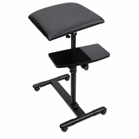 Support métallique réglable en hauteur à double couche Tuffking, écologique, facile à utiliser, accessoire de studio de tatouage, poste de travail pour tatoueurs