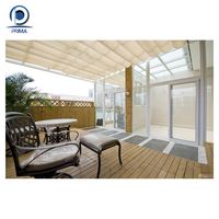 Véranda détachable imperméable et coupe-vent avec écran, pour la détente et les divertissements, abri de jardin, solarium
