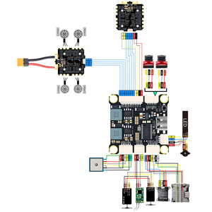 Dakefpv f722 tùy chỉnh kim loại <span class=keywords><strong>ESC</strong></span> Drone giá tốt nhất FPV Racing chuyến bay điều khiển với FC Stack hỗ trợ ardupilot betaflight - Product Image 1