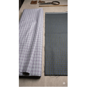 Tissu de chemise en coton tissé écologique et durable à carreaux pour la confection de vêtements, la mode, la couture et la vente en gros - Product Image 2