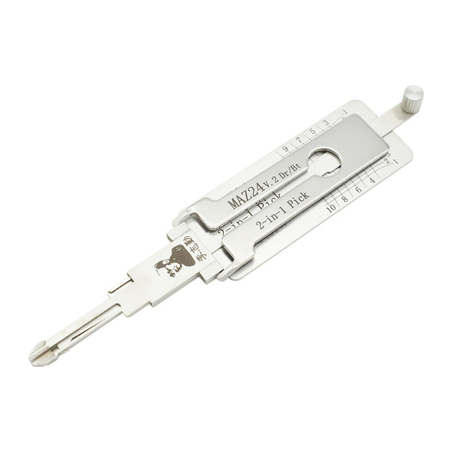 Lishi 2 in 1 Gm37 Hu100 Hu101 K9 Maz24 Sip22 Toy48 Hu162t B111 Hy22 Nsn14 Lock Pick Auto Pick and Decoder