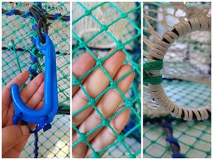 Piège à crabes et à homards en acier durable JINLONG avec cadre en PE et service de découpe, modèle JL-l-07 pour la pêche en mer - Product Image 5