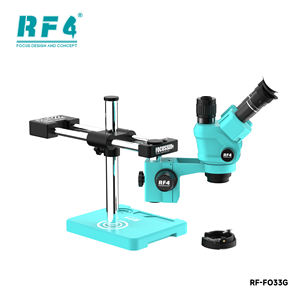 Esencial para Reparación de Teléfonos: <span class=keywords><strong>Microscopio</strong></span> con Zoom RF4 RF-FO33G de 6.5-55X con Soporte de Doble Brazo y Almacenamiento de Tornillos Integrado - Product Image 5