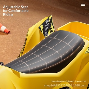 Nouvelle moto électrique tout-terrain en plastique pour enfants, <span class=keywords><strong>quad</strong></span> à quatre roues avec musique et éclairage, rechargeable, jouet pour bébé à siège. - Product Image 6