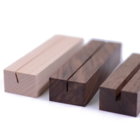 Présentoir à cartes de visite artisanal en bois, disponible en A4, A5, A6, base en bois pour cartes, support de menu en bois, support en bois pour acrylique