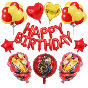 Set di Palloncini in Alluminio con Scritta 'Buon Compleanno' - Decorazioni per Feste a Tema <span class=keywords><strong>Spiderman</strong></span> dei Cartoni Animati - Product Image 5