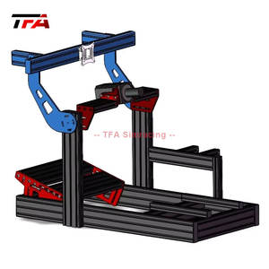 baik desain disesuaikan fantastis 4080 kerangka profil aluminium game mobil balap sim simulator mengemudi dengan kursi kokpit - Product Image 3