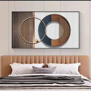 Affiches murales géométriques abstraites minimalistes modernes, impression sur toile en gros pour la décoration de salon, luxe - Product Image 6
