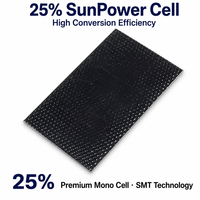 Panneau solaire ETFE Sunpower, fabrication sur mesure, 3V / 5V / 6V / 12V, mini panneau solaire PET SMT pour petit système solaire, éclairage LED