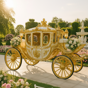 Charrette royale de luxe à 4 roues, électrique, tirée par des chevaux, pour le tourisme - Product Image 1