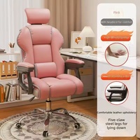 Fauteuil de direction gaming grand format en cuir PU, confortable, élégant, couleur personnalisable, inclinable, hauteur réglable, pivotant à 360 degrés