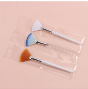 Esthéticienne visage Applicateur soft mix masque unique peeling facial Acide beauté spa outils Cosmétique mini single <span class=keywords><strong>Maquillage</strong></span> Fan Brush - Product Image 3