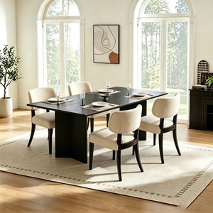 Juego de Mesa de Comedor de Madera Marca Tosee con Sillas Tapizadas, Diseño Moderno, Muebles para el Hogar, Disponible en EE. UU. - Product Image 4