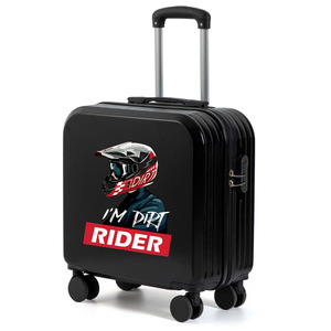 Student Travel Luggage 18 Inch Hard Shell ABS <b>Suitcase</b> With <b>Lock</b> Cartoon Dino Print For Kids And Teens - Product Image 5
